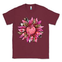 Burgundy breast cancer sunflower Classic Tee - texasbilliewilder