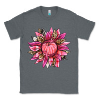 Charcoal Heather breast cancer sunflower Classic Tee - texasbilliewilder
