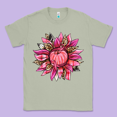 Breast Cancer Sunflower Classic Tee Designed By Texasbilliewilder