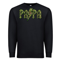 Black papa  lightning camouflage Premium Sweatshirt - BarkalooDesign