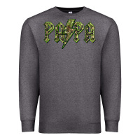 Charcoal Heather papa  lightning camouflage Premium Sweatshirt - BarkalooDesign