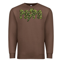 Chestnut papa  lightning camouflage Premium Sweatshirt - BarkalooDesign