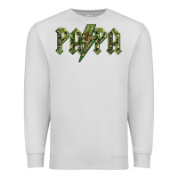 Dove Grey papa  lightning camouflage Premium Sweatshirt - BarkalooDesign