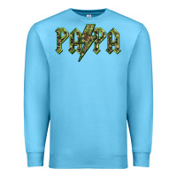 Ocean Blue papa  lightning camouflage Premium Sweatshirt - BarkalooDesign