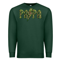Sports Green papa  lightning camouflage Premium Sweatshirt - BarkalooDesign