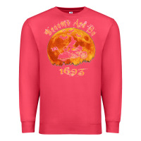 Cardinal Halloween Witch On Motorcycle Cat & Moon Salem Witch Trials Premium Premium Sweatshirt - trangStudio