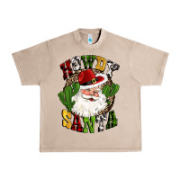 French Oak howdy santa western cactus christmas Urban Heavy Tee - CowGirlArtShop