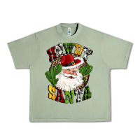 Oil Green howdy santa western cactus christmas Urban Heavy Tee - CowGirlArtShop