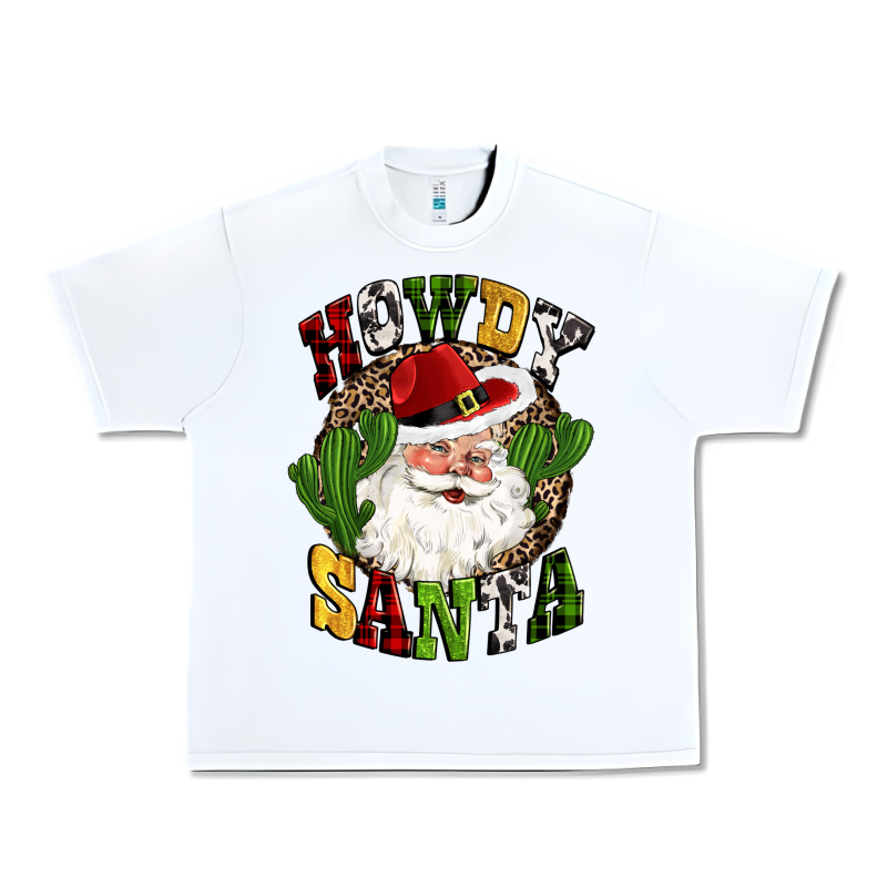 Howdy Santa Western Cactus Christmas Urban Heavy Tee by CowGirlArtShop | Teevron