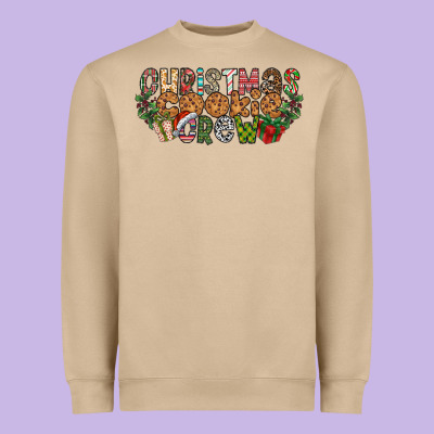 Christmas Cookie Crew Heavyweight Sweatshirt Designed By Cowhidedigitalart