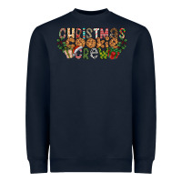 Navy christmas cookie crew Heavyweight Sweatshirt - CowhideDigitalArt