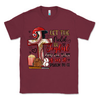 Burgundy let the field be joyful and all that is in it Classic Tee - Artiststas