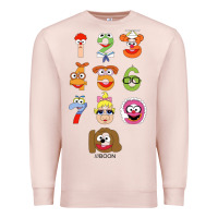 Pale Pink muppet babies Premium Sweatshirt - trangStudio
