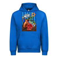 Cobalt hanukkah table with oil pitcher Urban Hoodie - AdoDesignShop