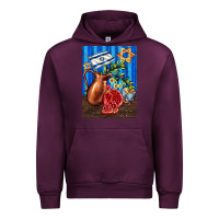 Mauve Wine hanukkah table with oil pitcher Urban Hoodie - AdoDesignShop