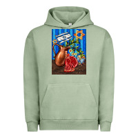 Pigment Oil Green hanukkah table with oil pitcher Urban Hoodie - AdoDesignShop