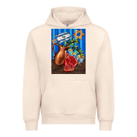 Sandshell hanukkah table with oil pitcher Urban Hoodie - AdoDesignShop