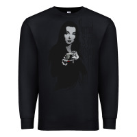 Black Normal Is An Illusion - Morticia Addams Premium Sweatshirt - trangStudio