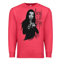 Cardinal Normal Is An Illusion - Morticia Addams Premium Sweatshirt - trangStudio