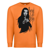 Carrot Normal Is An Illusion - Morticia Addams Premium Sweatshirt - trangStudio