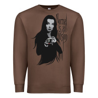 Chestnut Normal Is An Illusion - Morticia Addams Premium Sweatshirt - trangStudio