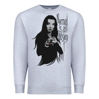Heather Grey Normal Is An Illusion - Morticia Addams Premium Sweatshirt - trangStudio