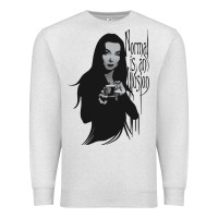 Oatmeal Heather Normal Is An Illusion - Morticia Addams Premium Sweatshirt - trangStudio