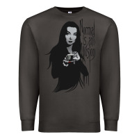 Smoke Normal Is An Illusion - Morticia Addams Premium Sweatshirt - trangStudio
