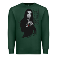 Sports Green Normal Is An Illusion - Morticia Addams Premium Sweatshirt - trangStudio