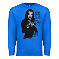 True Royal Normal Is An Illusion - Morticia Addams Premium Sweatshirt - trangStudio