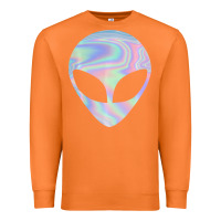 Carrot Alien Head Colorful Laser Ufo Sighting Believe Area 51 Premium Sweatshirt - trangStudio