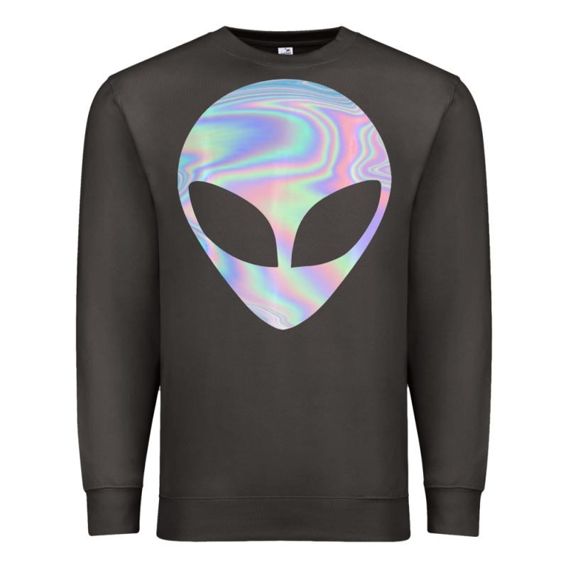 Alien Head Colorful Laser Ufo Sighting Believe Area 51 Premium Sweatshirt by trangStudio | Teevron