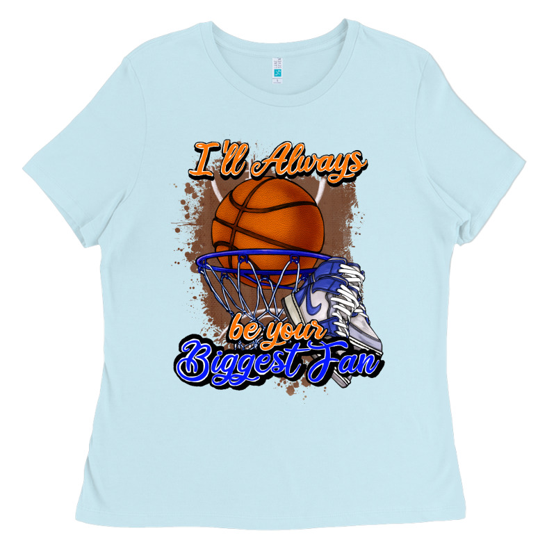 I'll Always Be Your Biggest Fan Basketball Ladies Tee by NancyCooperArtShop | Teevron