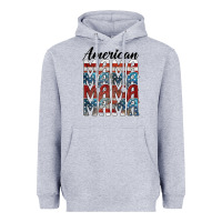 Heather Grey american mama Heavyweight Hoodie - BarkalooDesign