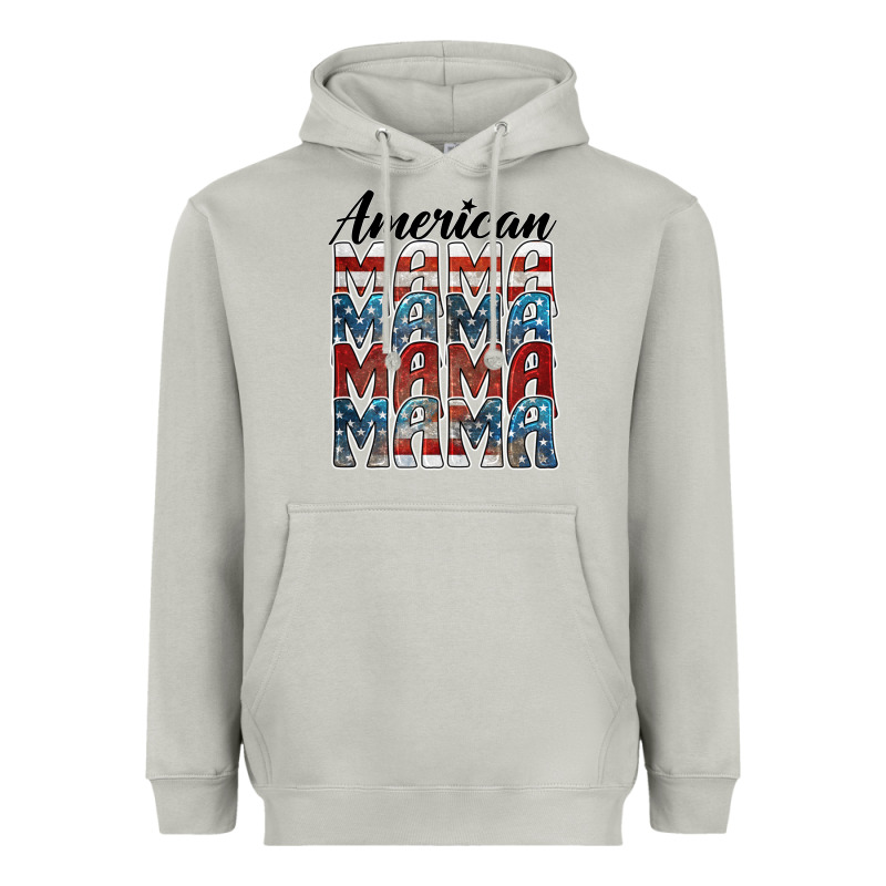 American Mama Heavyweight Hoodie by BarkalooDesign | Teevron