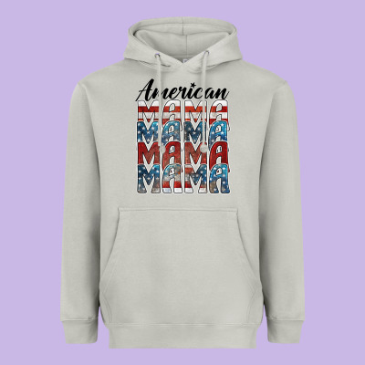 American Mama Heavyweight Hoodie Designed By Barkaloodesign