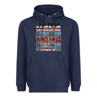 Navy american mama Heavyweight Hoodie - BarkalooDesign