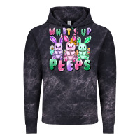 Cloud Black What's up peeps Easter bunnies Easter Day Vintage Hoodie - CowGirlArtShop