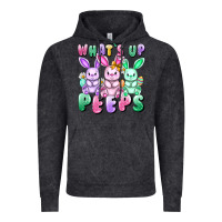 Vintage Black What's up peeps Easter bunnies Easter Day Vintage Hoodie - CowGirlArtShop