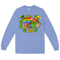 Colony Blue St. Patrick's Have a lucky day Long Sleeve Tee - OliviaCreatesArt
