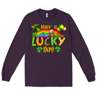Plum St. Patrick's Have a lucky day Long Sleeve Tee - OliviaCreatesArt