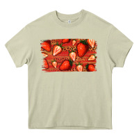 Mossy Strawberry Background Heavy Core Tee - Bettercallsaul