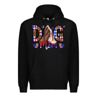 Black America Dog Mama Premium Hoodie - CowhideDigitalArt