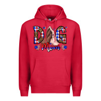 Cardinal America Dog Mama Premium Hoodie - CowhideDigitalArt