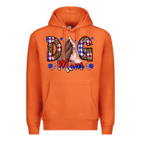 Carrot America Dog Mama Premium Hoodie - CowhideDigitalArt
