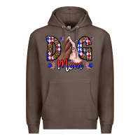 Coffee America Dog Mama Premium Hoodie - CowhideDigitalArt