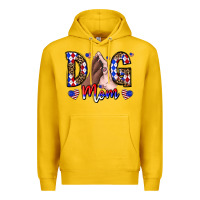 Lemon America Dog Mama Premium Hoodie - CowhideDigitalArt