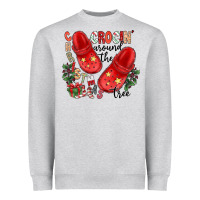 Christmas Crocin Around The Tree Heavyweight Sweatshirt | Teevron