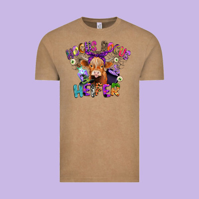 Hocus Pocus Heifer Vintage Tee Designed By Cowgirlartshop