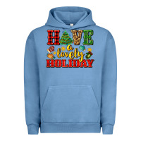 Pigment Pebble Blue have a lovely holiday with gloves Urban Hoodie - AdoDesignShop